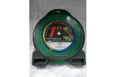 Леска, волосінь косильна 2,0мм 63 метра кручена Франція